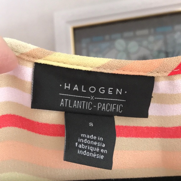 HALOGEN X ATLANTIC-PACIFIC Striped Shift Dress - Picture 11 of 13
